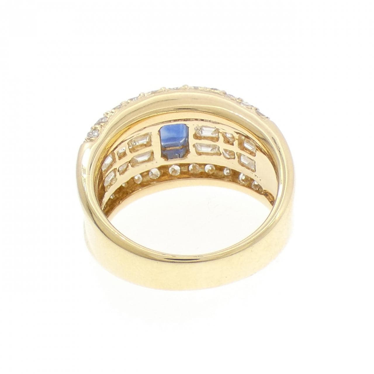 K18YG サファイヤ リング 0.76CT