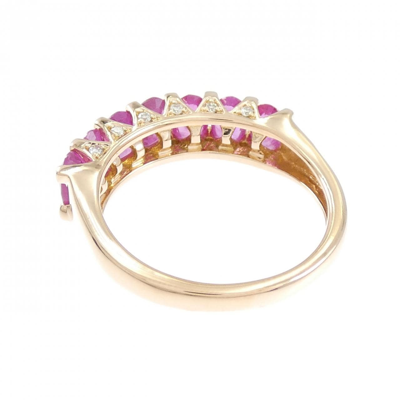 K18PG ルビー リング 2.00CT