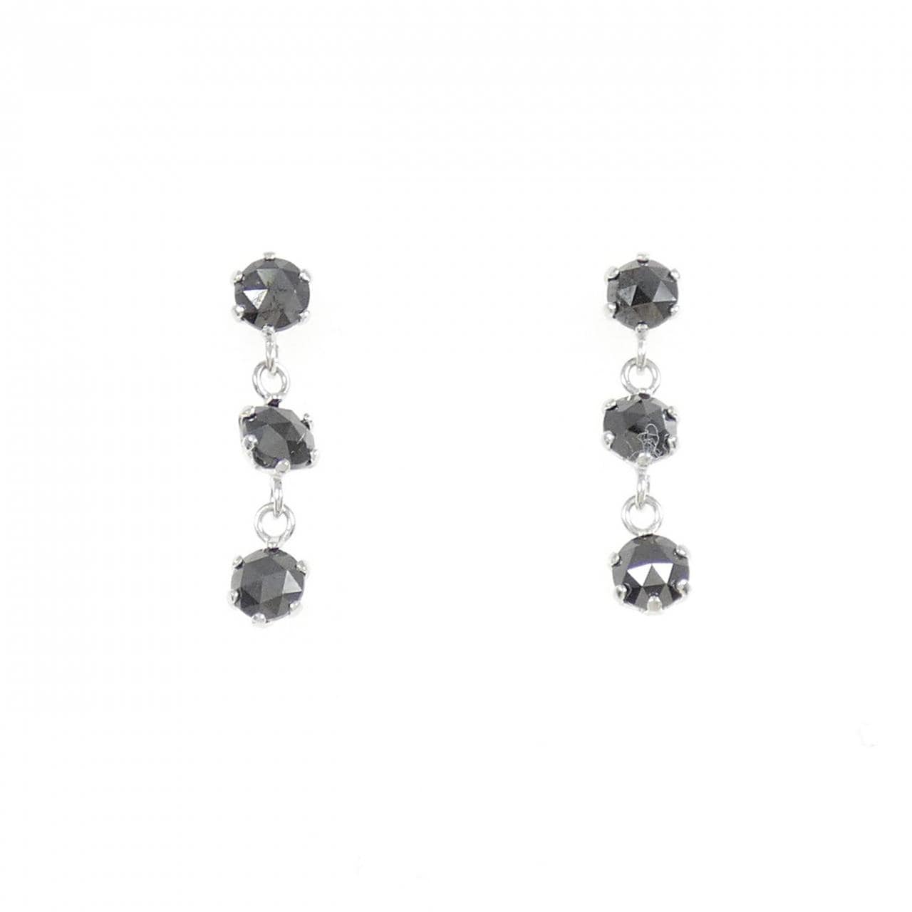 K14WG ダイヤモンド ピアス 0.48CT