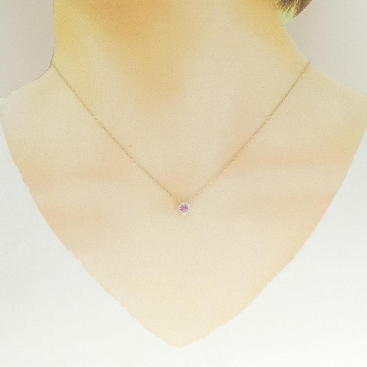 K18PG サファイヤ ネックレス