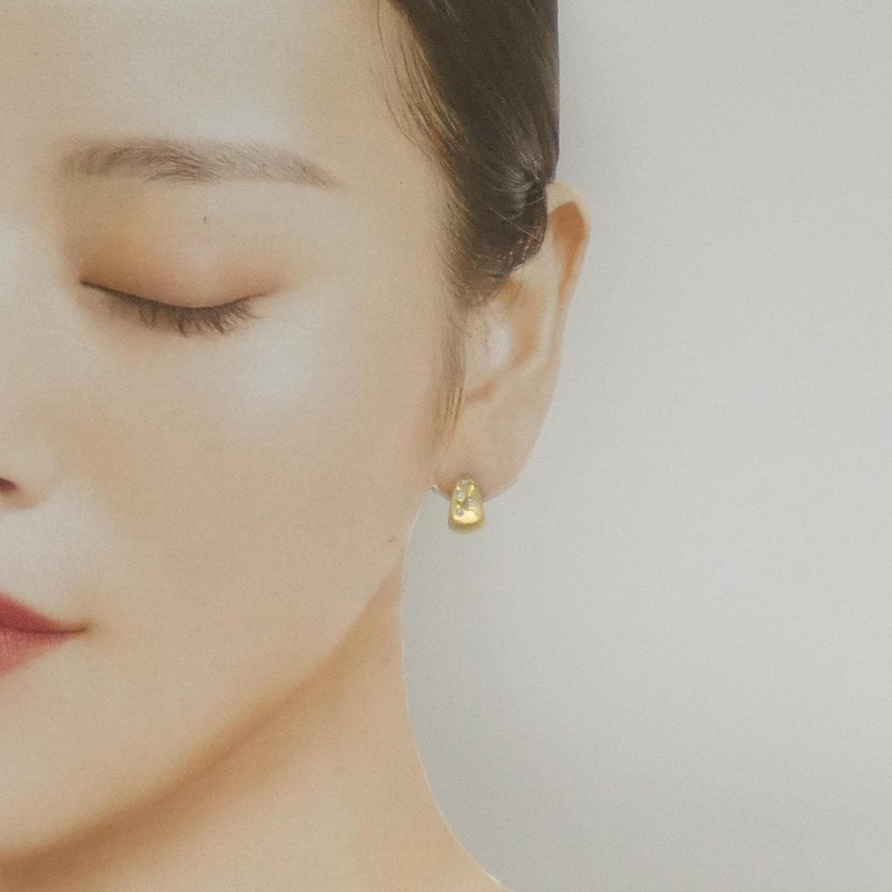 K18YG ダイヤモンド ピアス 0.22CT