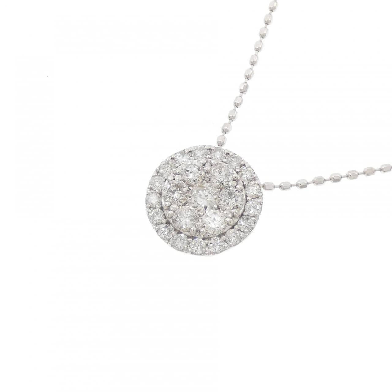 K18WG ダイヤモンド ネックレス 0.41CT