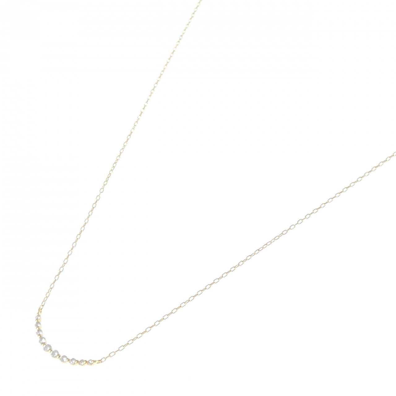 K18YG ダイヤモンド ネックレス 0.08CT