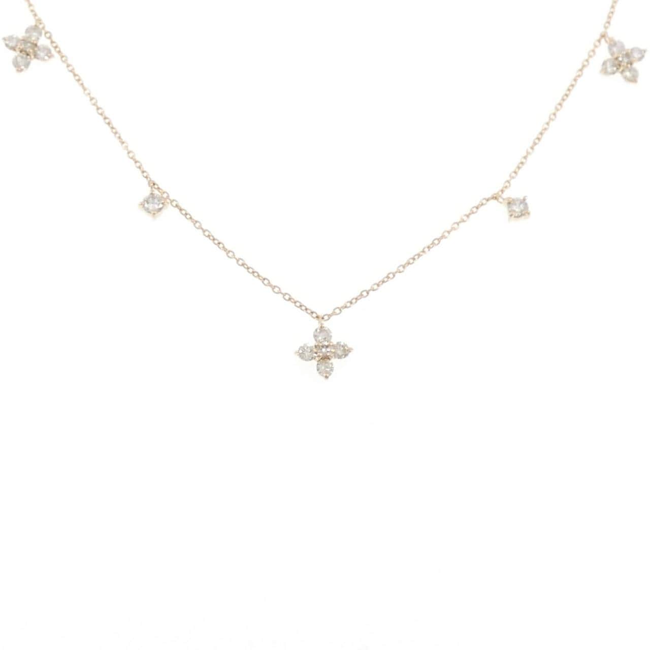 K18PG ダイヤモンド ネックレス 0.50CT