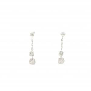 K18WG ダイヤモンド ピアス 0.50CT