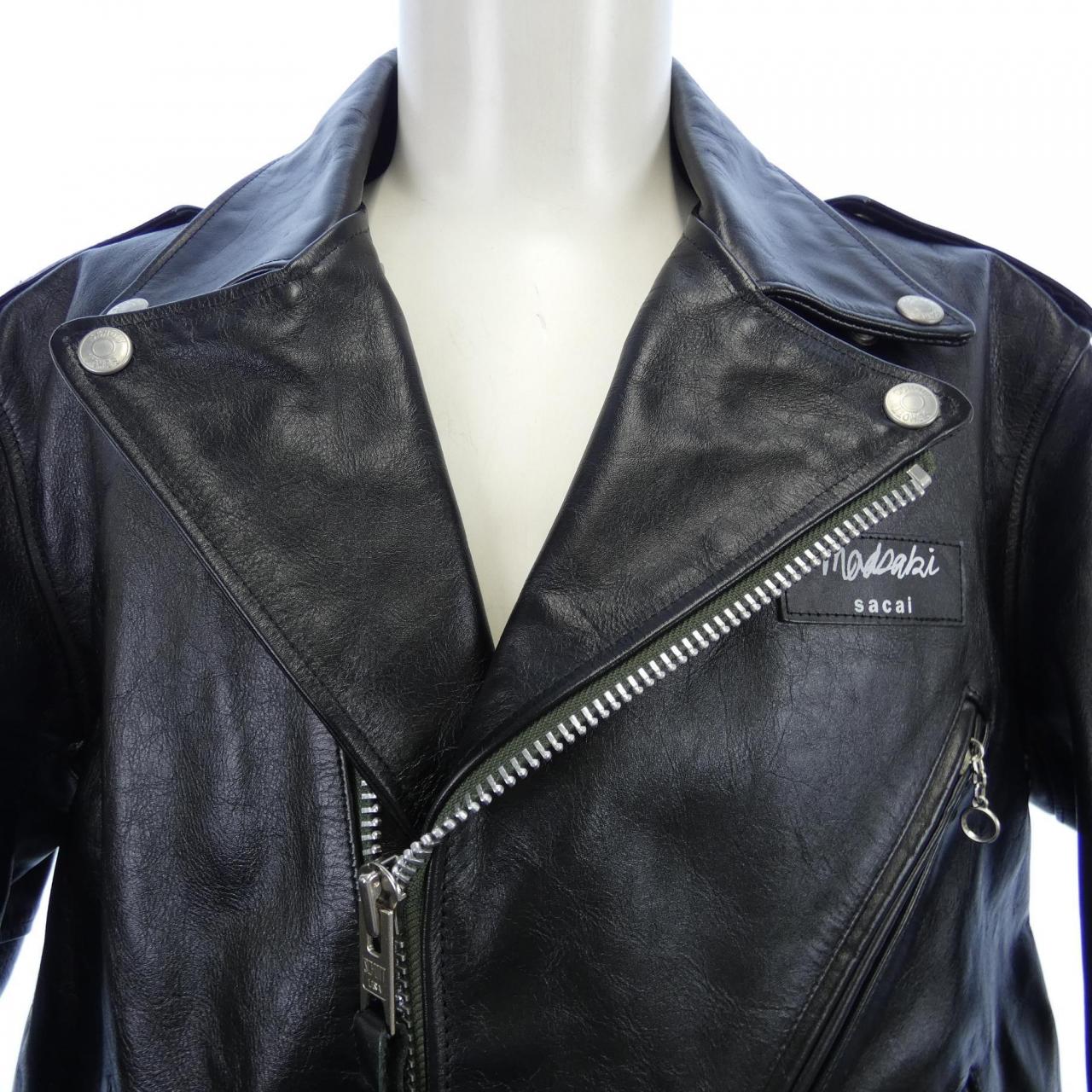 SACAI Leather Riders Jacket