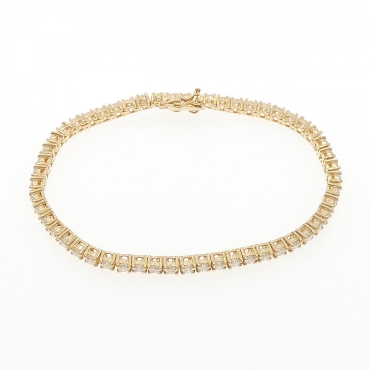 K18YG ダイヤモンド ブレスレット 3.20CT