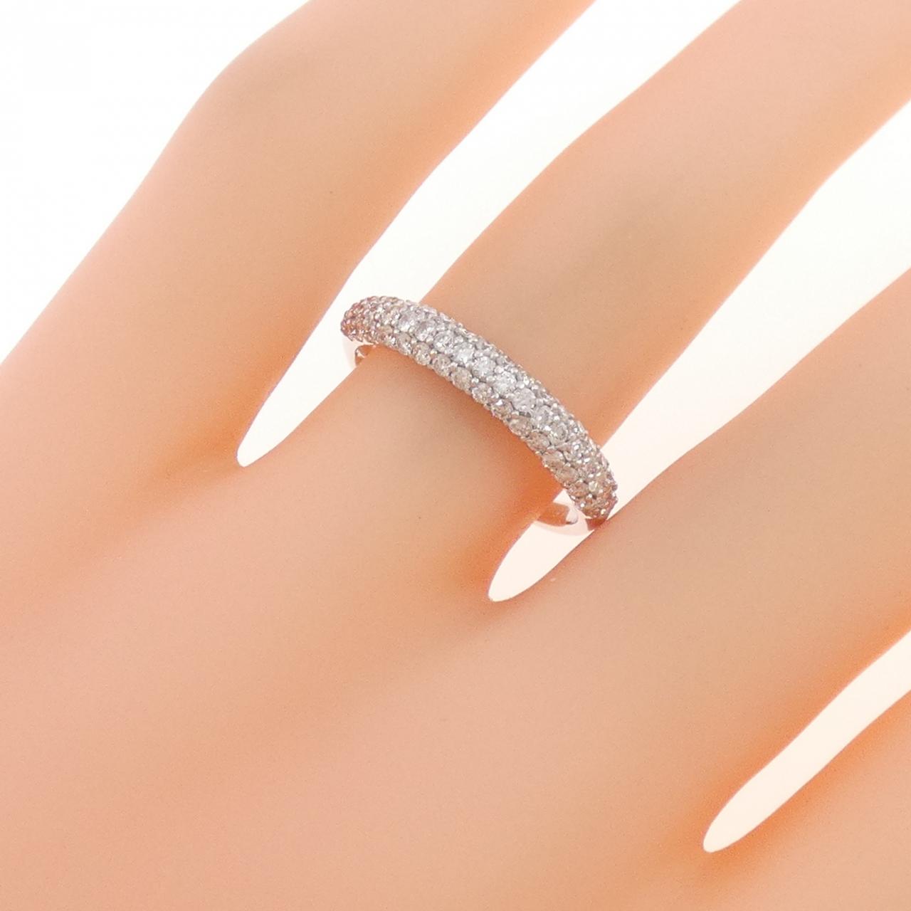 K18WG パヴェ ダイヤモンド リング 0.51CT