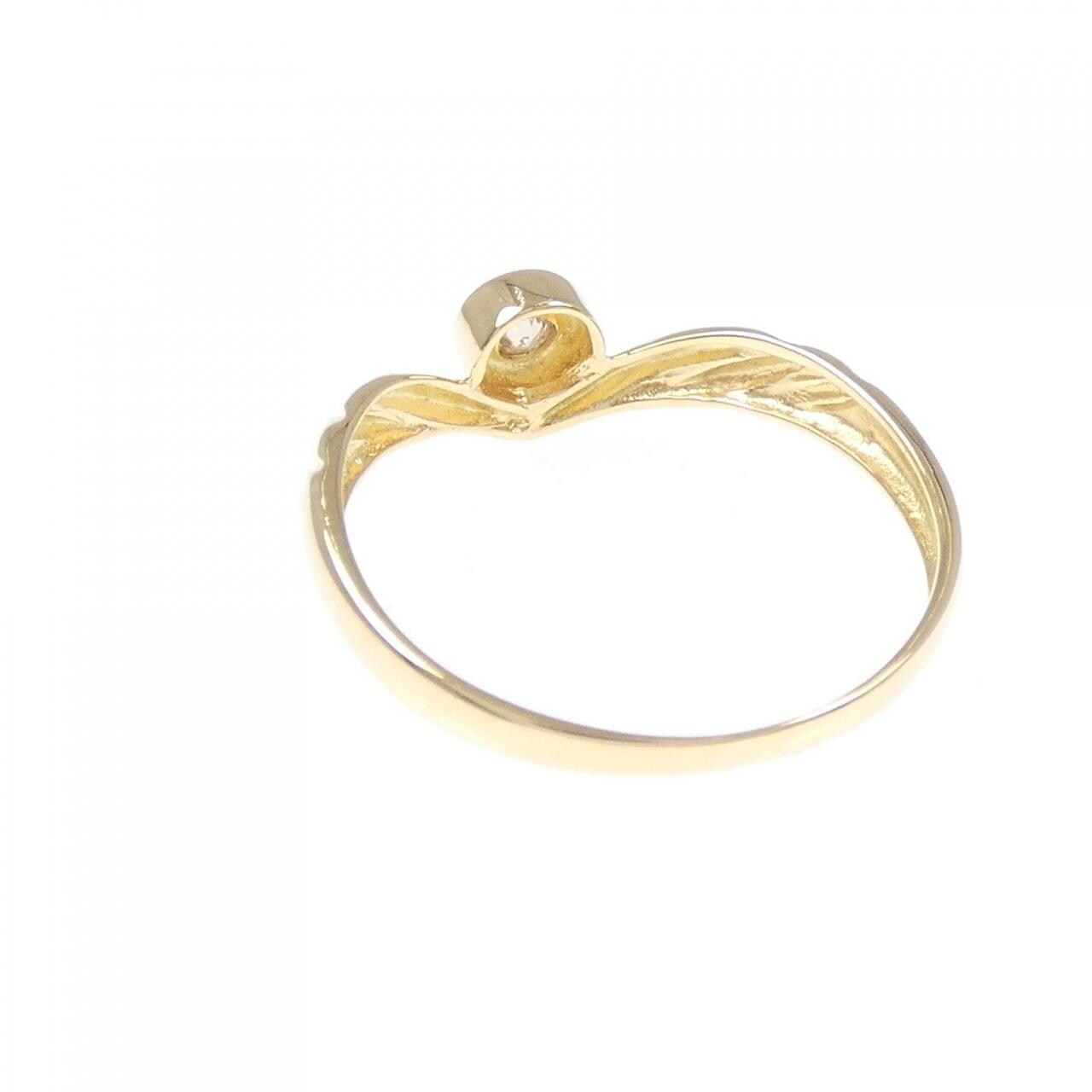 K18YG Diamond ring