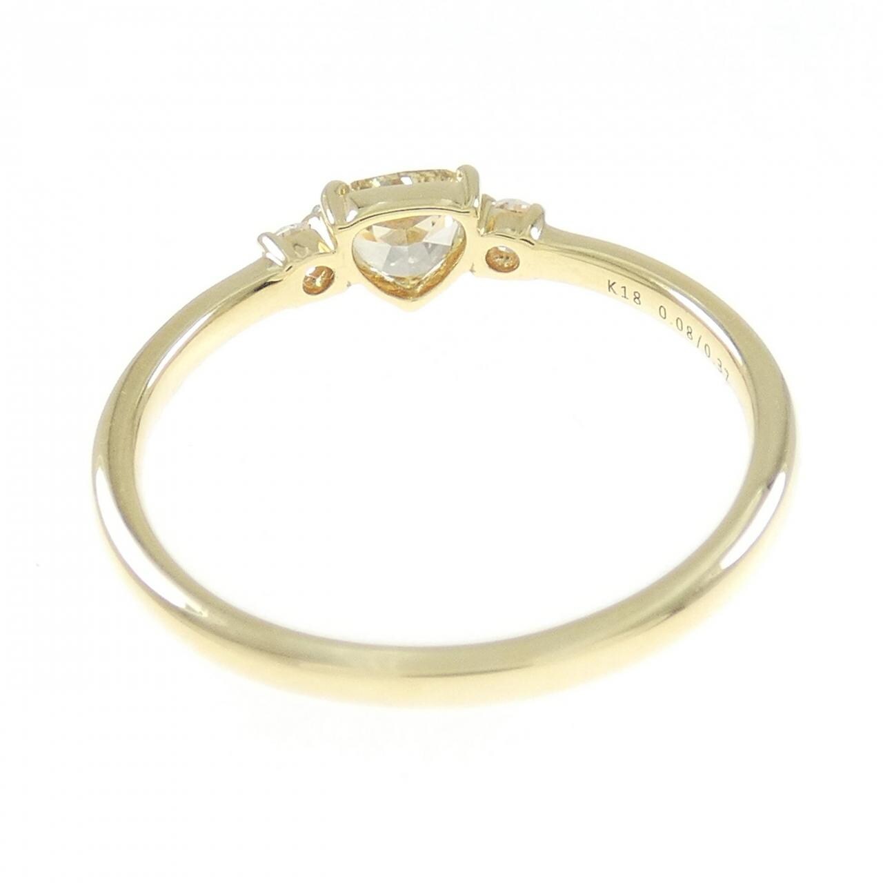【新品】K18YG ダイヤモンド リング 0.37CT