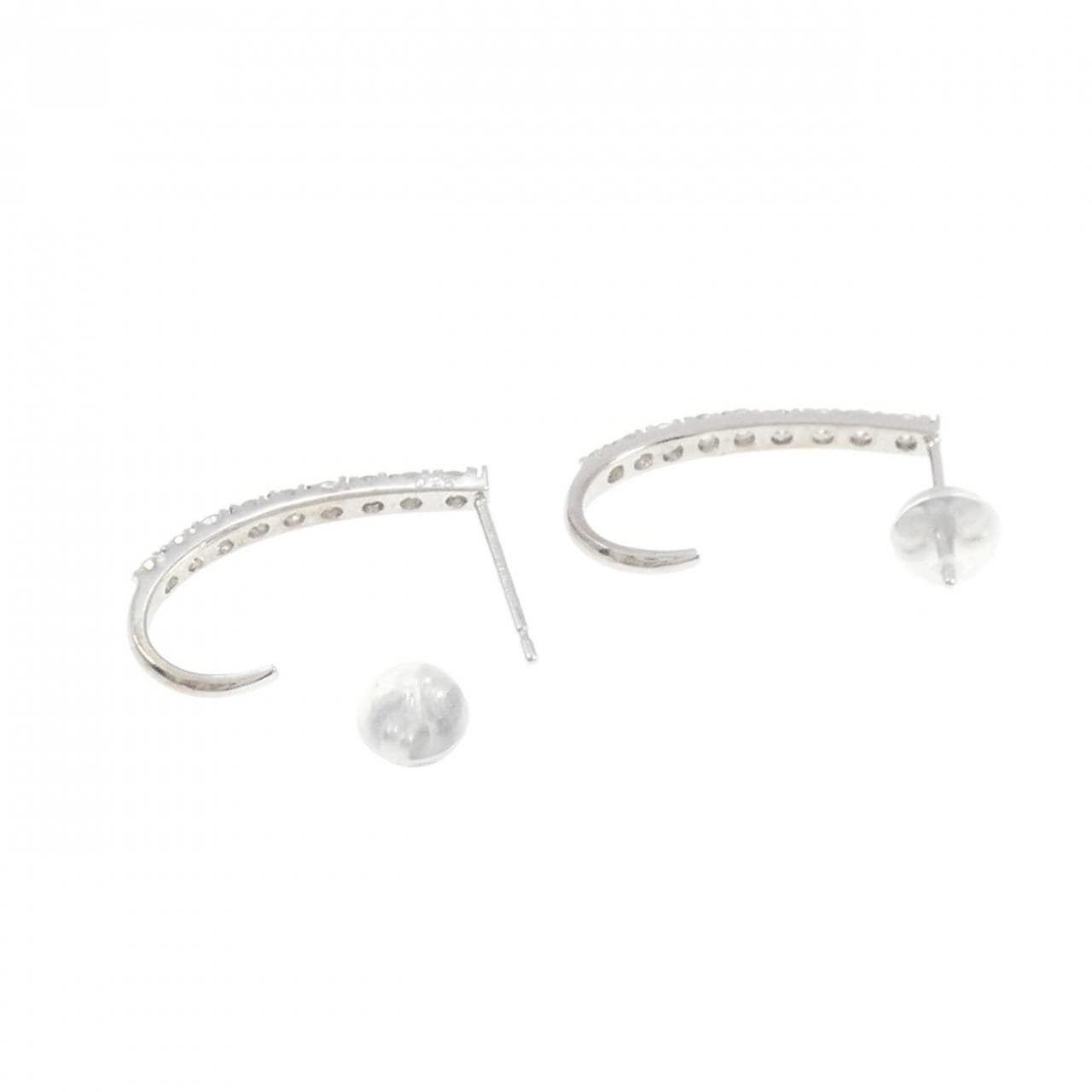 K18WG ダイヤモンド ピアス 0.50CT