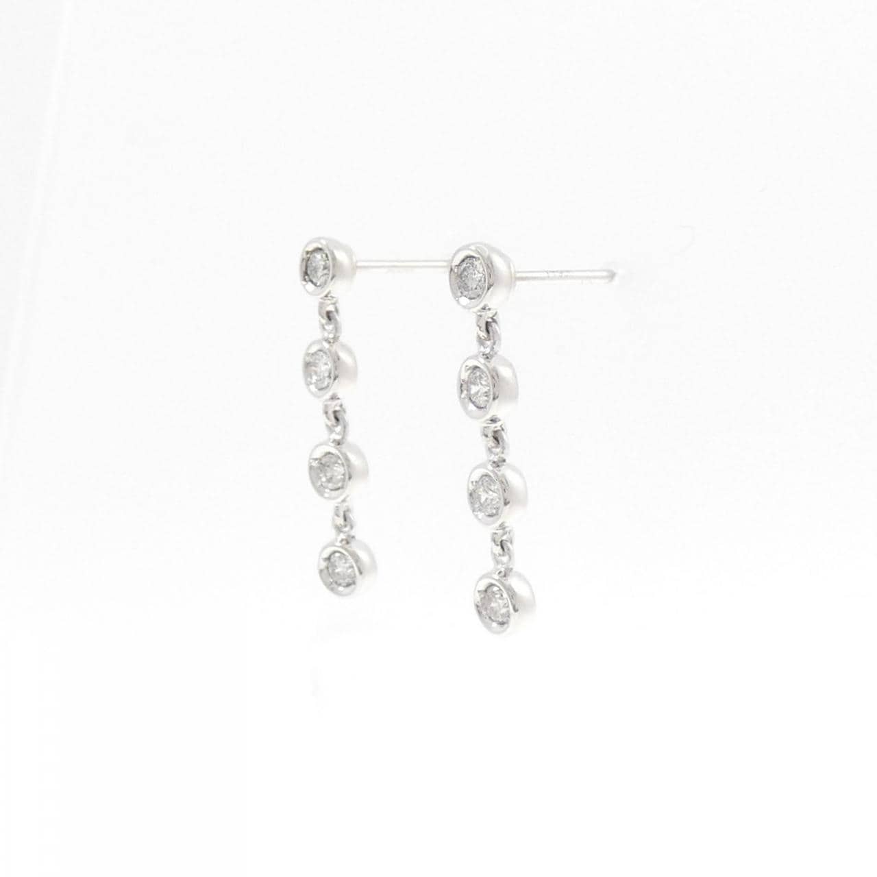 PT900 ダイヤモンド ピアス