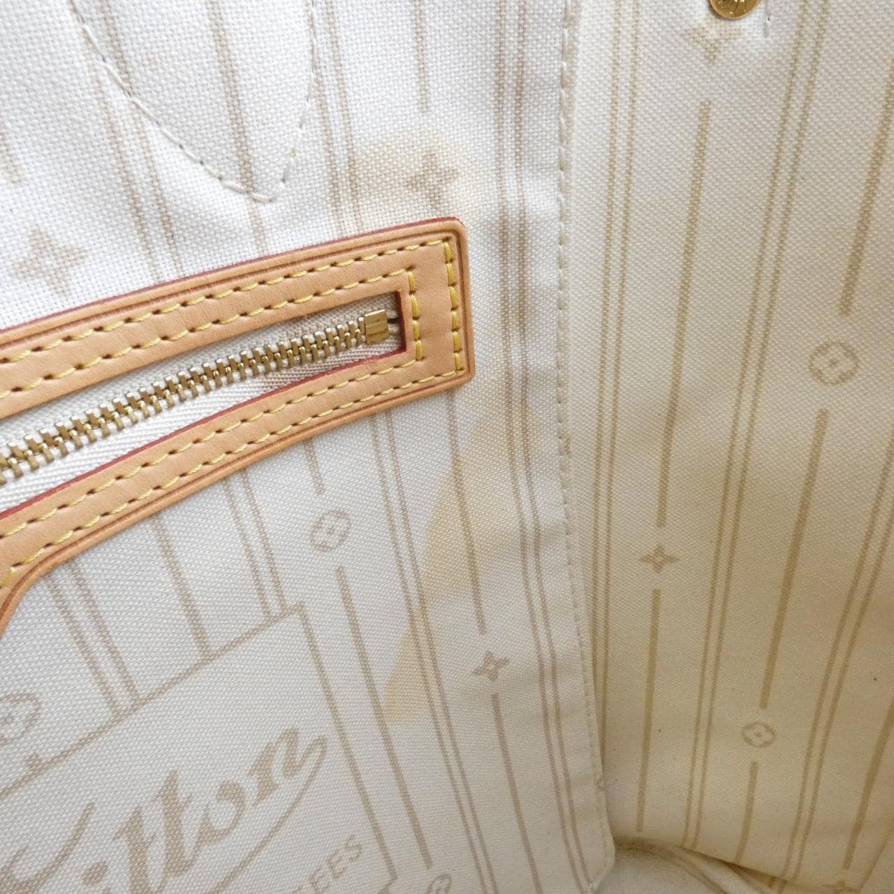 ルイヴィトン ダミエ アズール ネヴァーフル MM N51107 バッグ