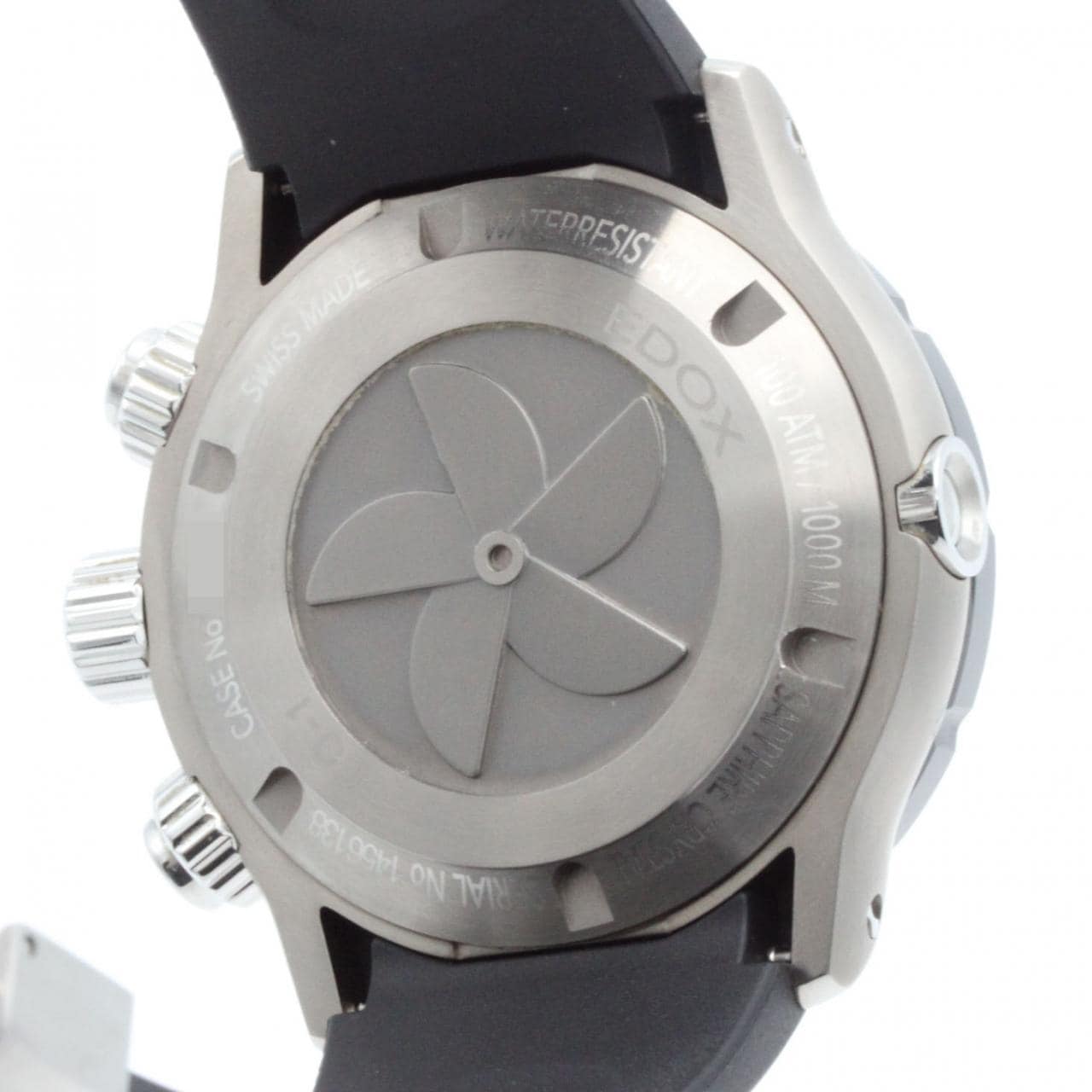 エドックス クロノオフショア1クロノグラフ TI 10242-TIN-BUIDN TI クォーツ