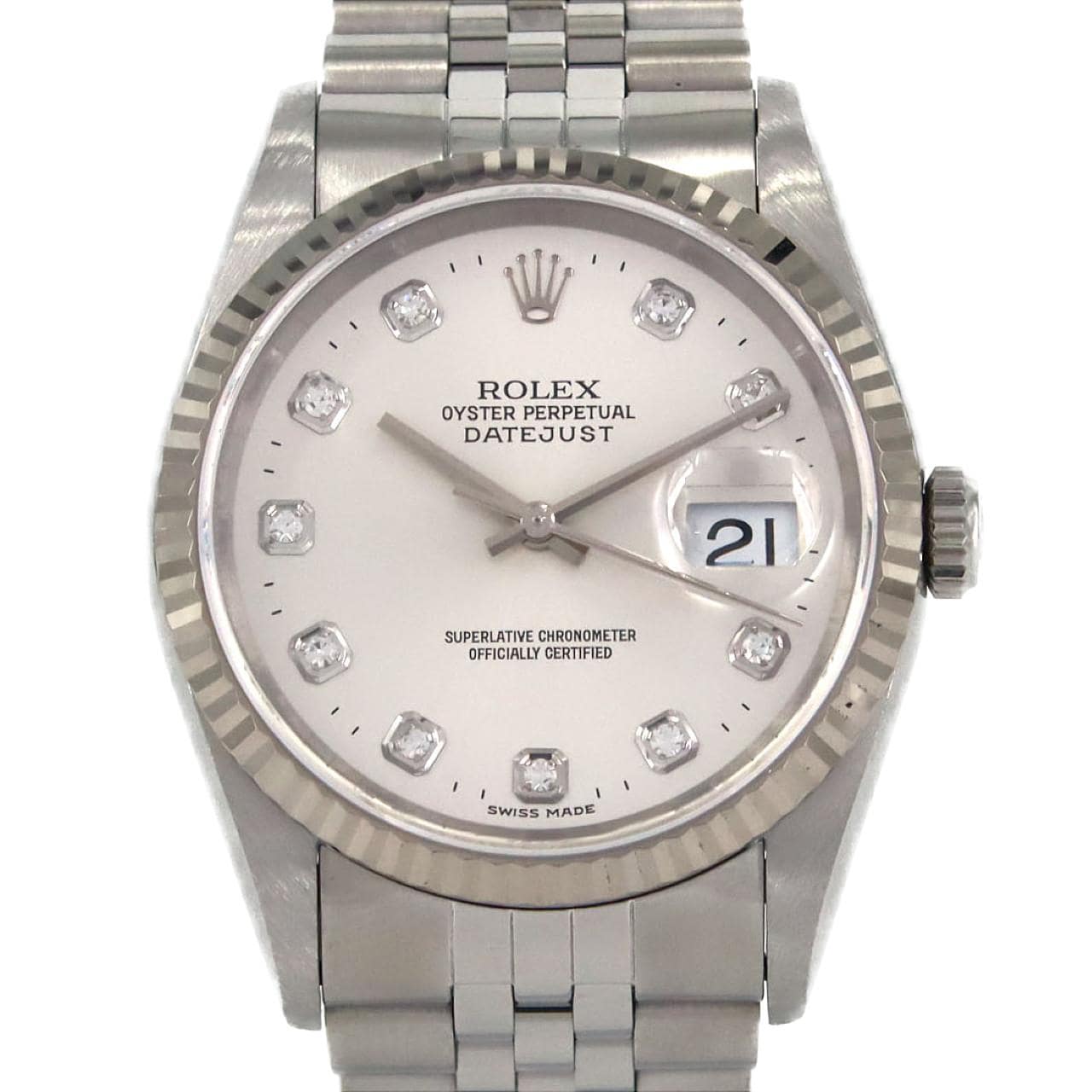 ロレックス デイトジャスト 16234G SSxWG 自動巻 T番