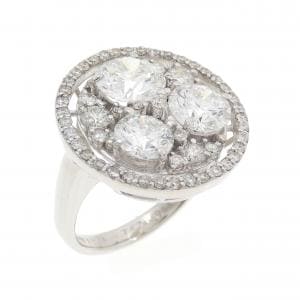 PT900 ダイヤモンド リング 2.362CT F-G VS2 EXT-VG