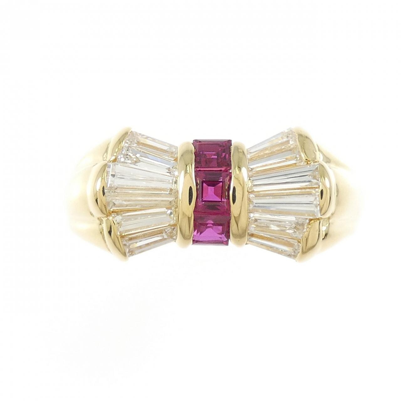 K18YG紅寶石戒指0.34CT