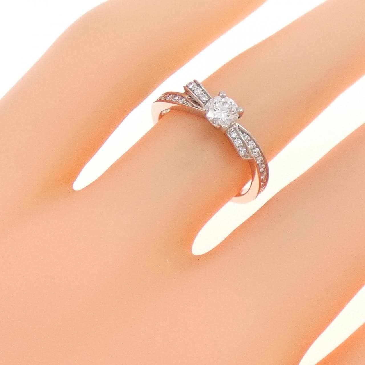 シャネル リュバン リング 0.25CT E IF EXT