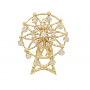 タサキ ダイヤモンド ブローチ 0.32CT