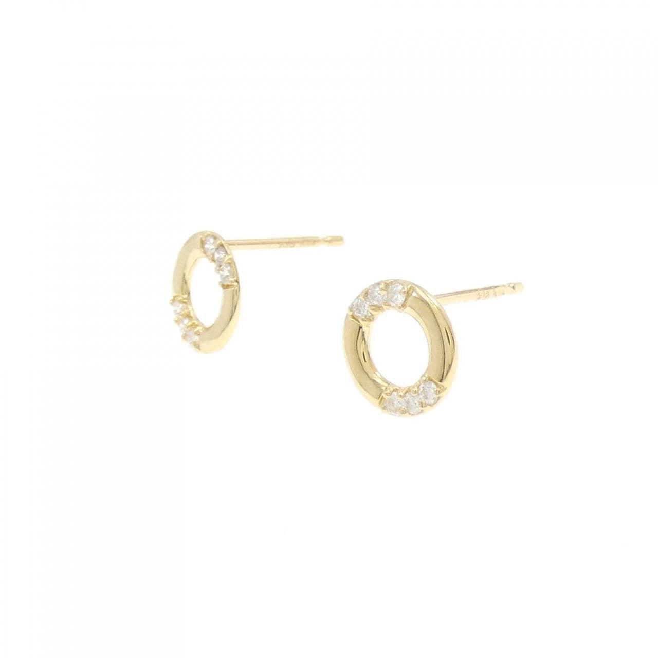 [Remake] K18YG Diamond earrings 0.08CT