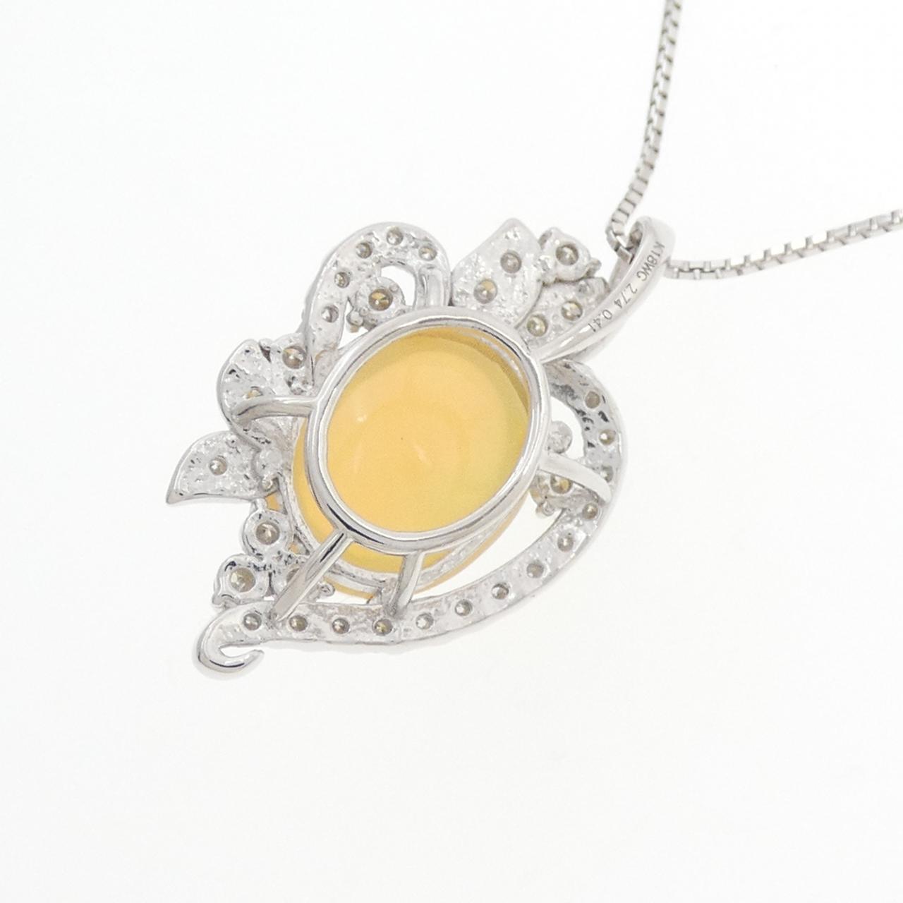 K18WG OPAL Necklace 2.74CT