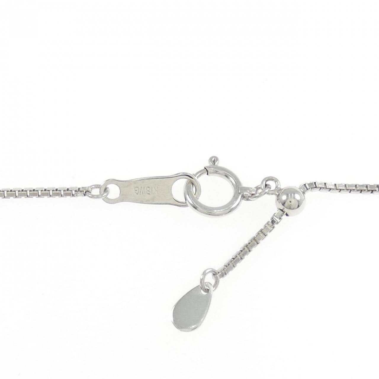 K18WG クロス ダイヤモンド ネックレス 1.02CT