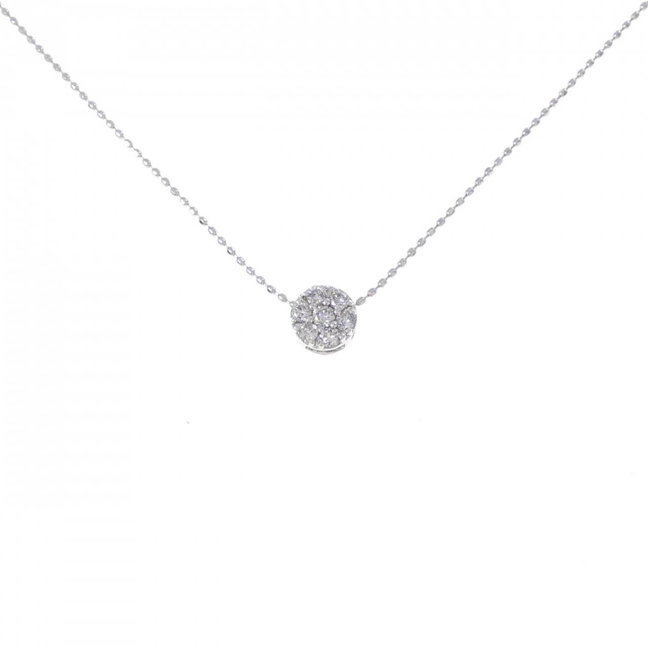 K18WG ダイヤモンド ネックレス