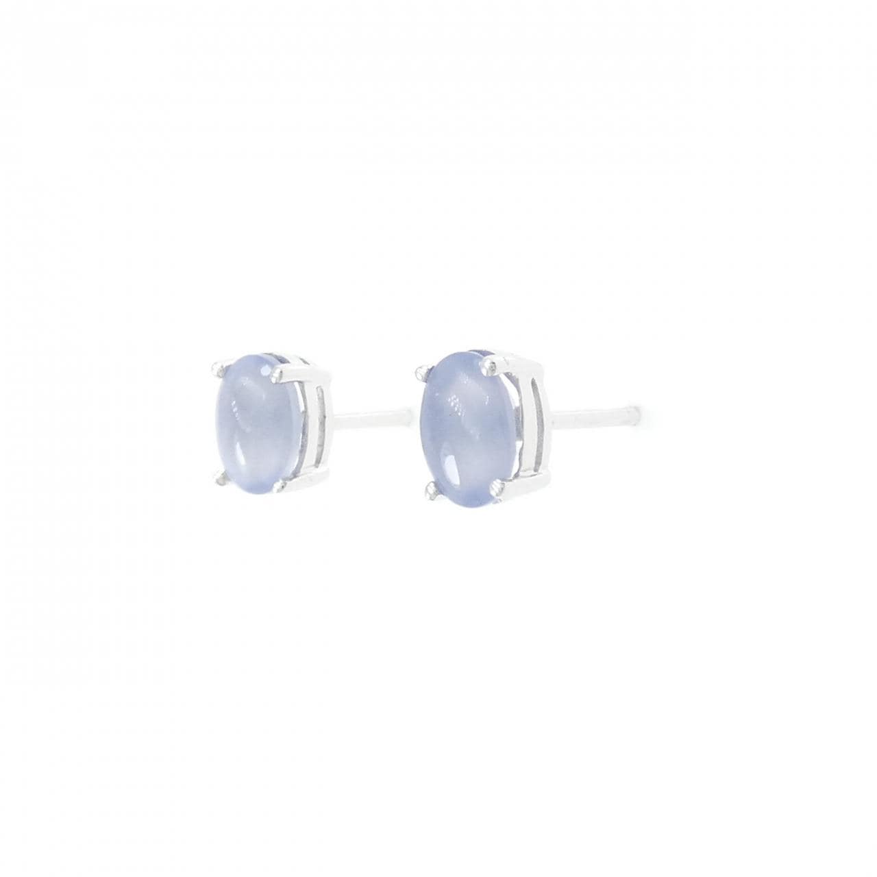 18KWG/K18WG カルセドニー ピアス