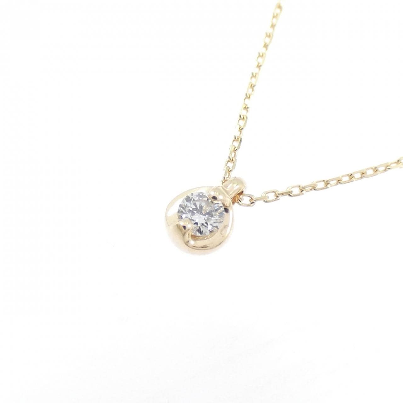 K10YG ダイヤモンド ネックレス 0.03CT