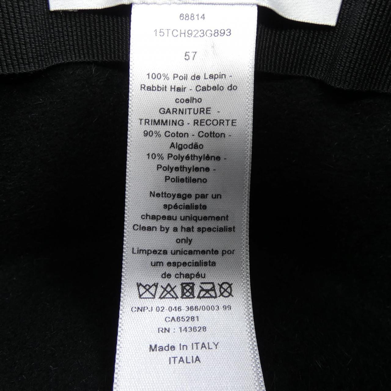 克里斯汀DIOR克里斯汀迪奧 15TCH923G893 帽子