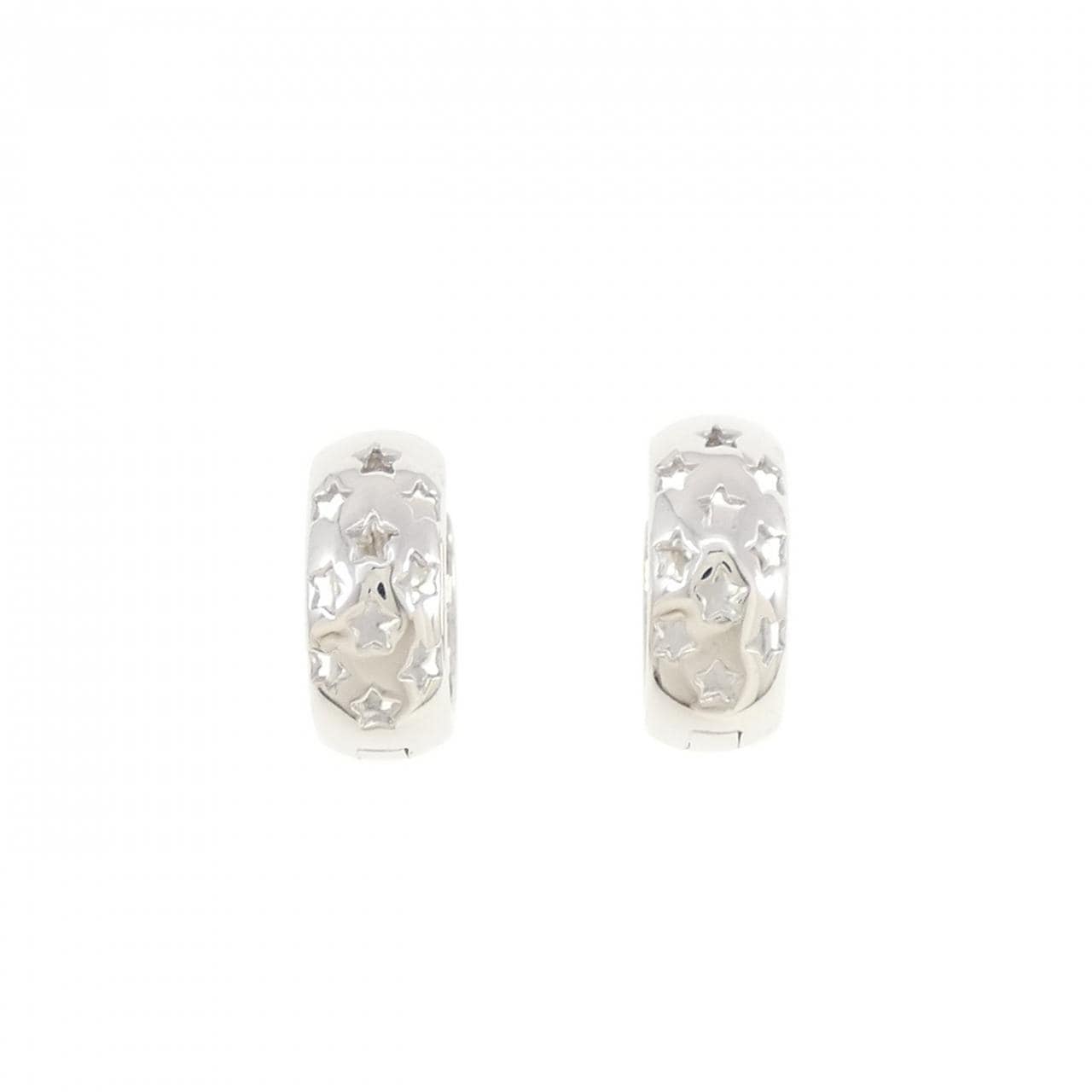 K14WG star earrings