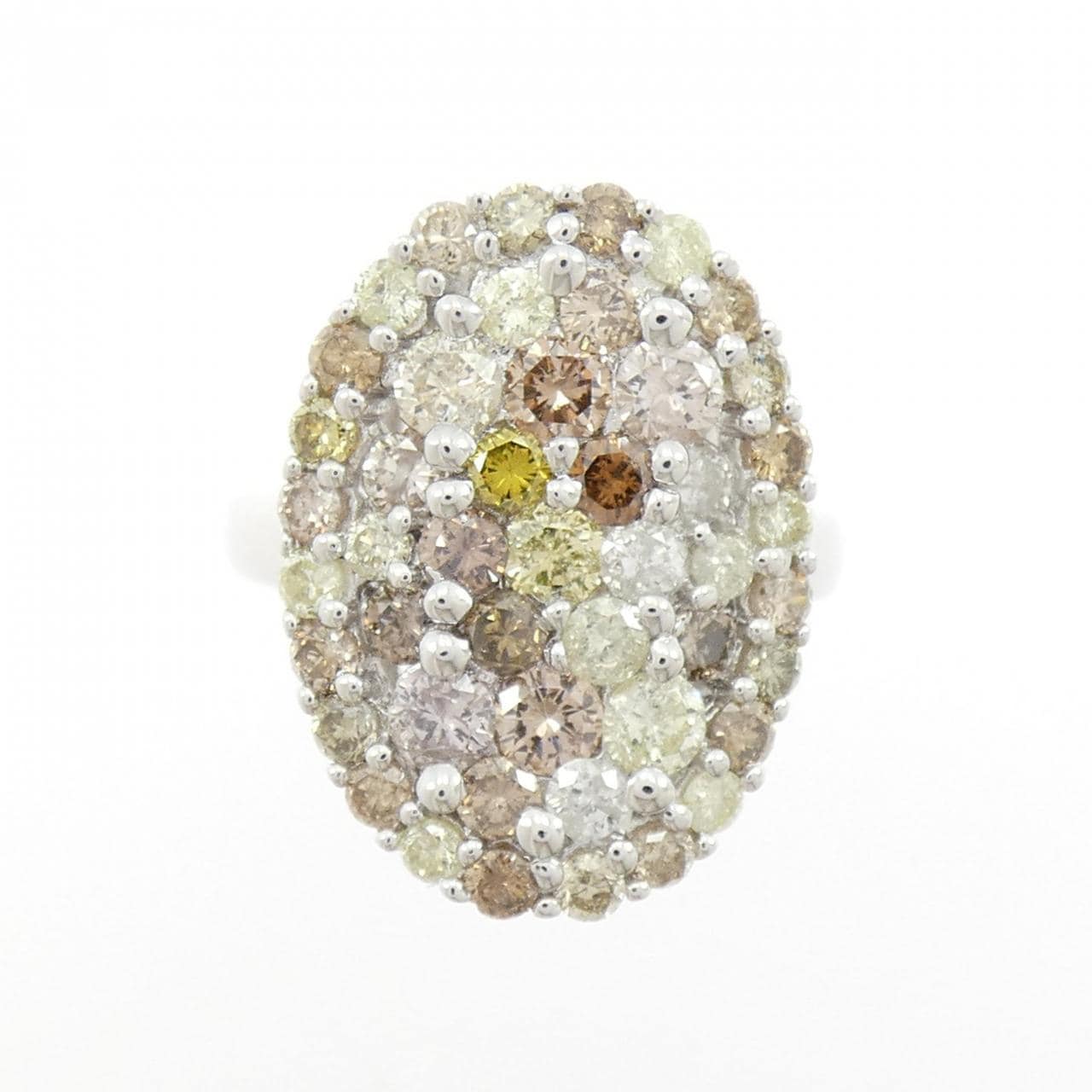 K18WG ダイヤモンド リング 2.00CT