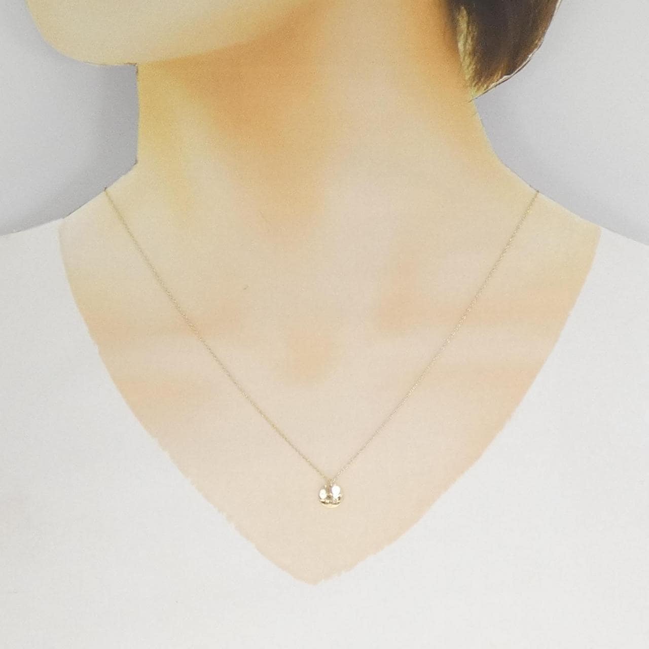 アガット ダイヤモンド ネックレス 0.08CT