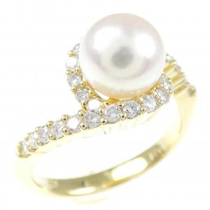 K18YG Akoya pearl ring 7.2mm
