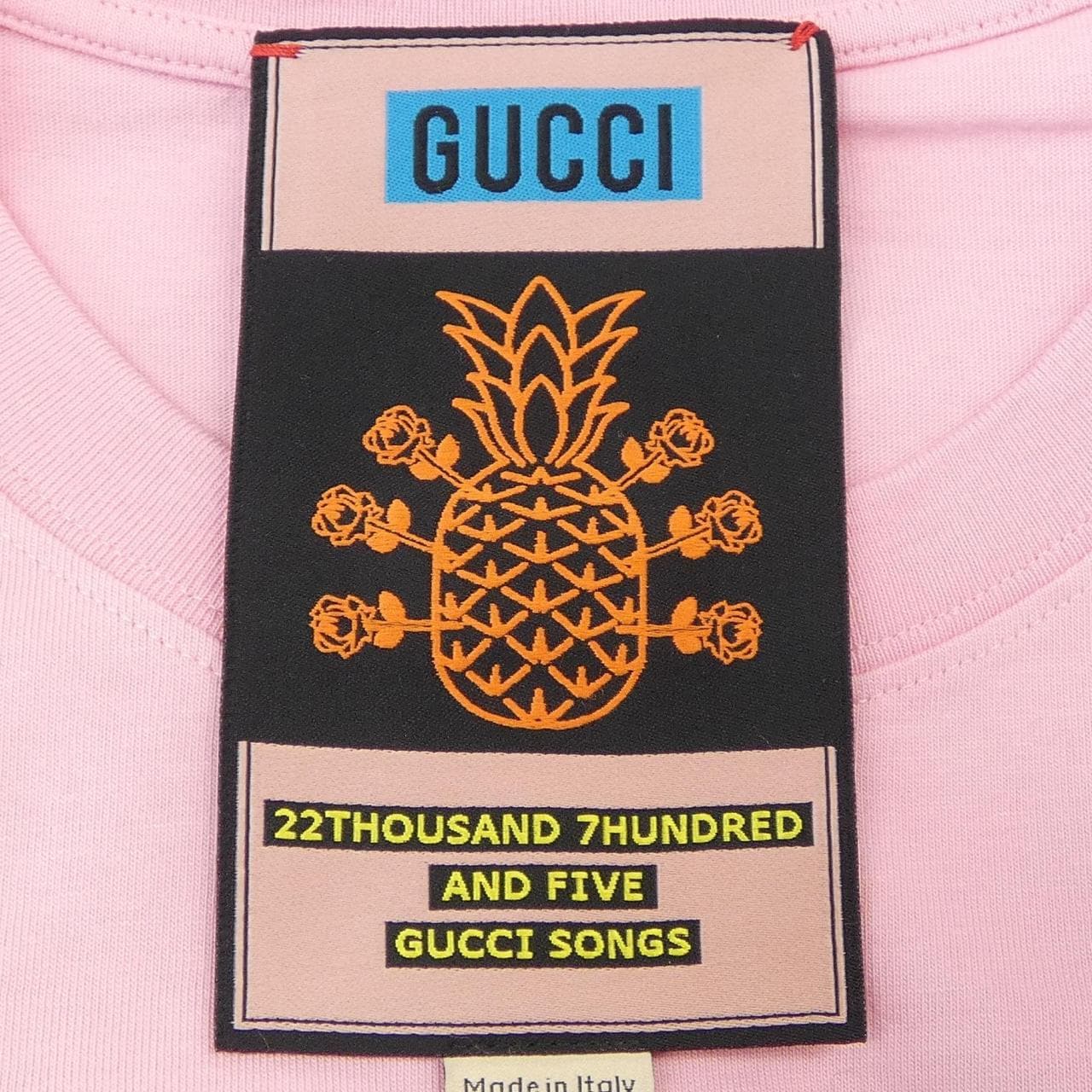 グッチ GUCCI 22THOUSAND 7HUNDRED AND FIVE GUCCI SONGS 616036 XJD21 Tシャツ