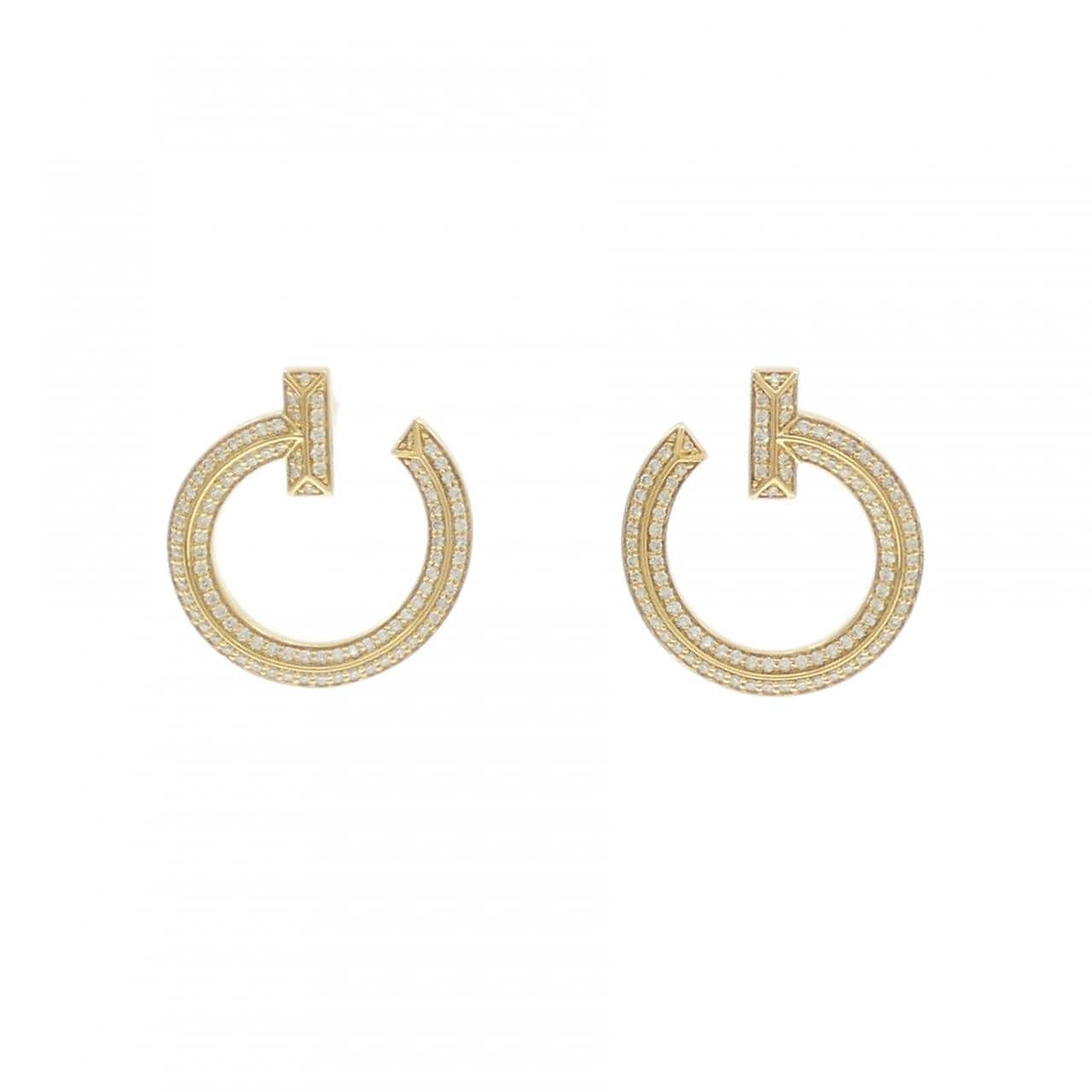 ティファニー Tワン ピアス 0.48CT