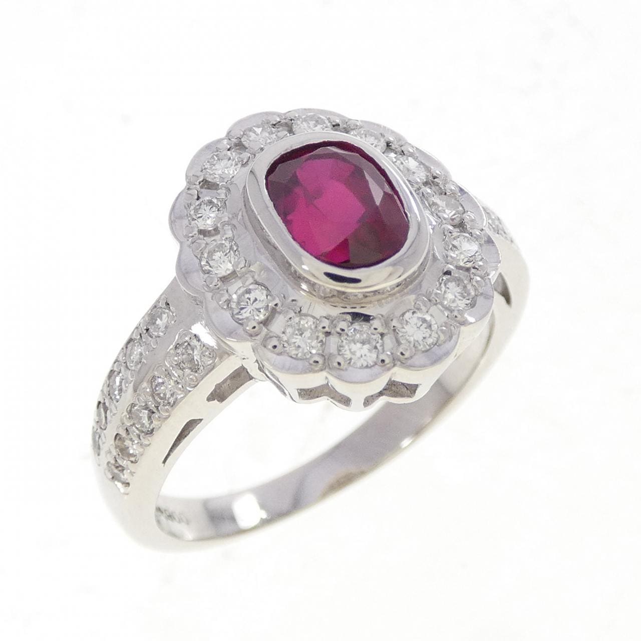 PT900 ルビー リング 1.32CT