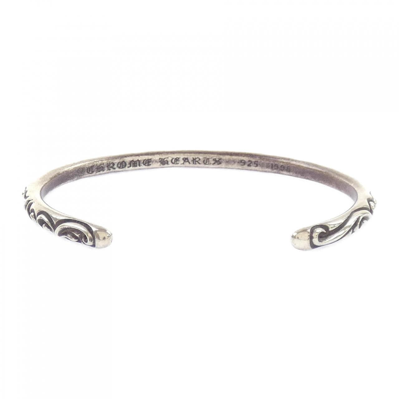 クロムハーツ CHROME HEARTS BANGLE SCROLLBAND 200033406SLVBR3019 BRACELET