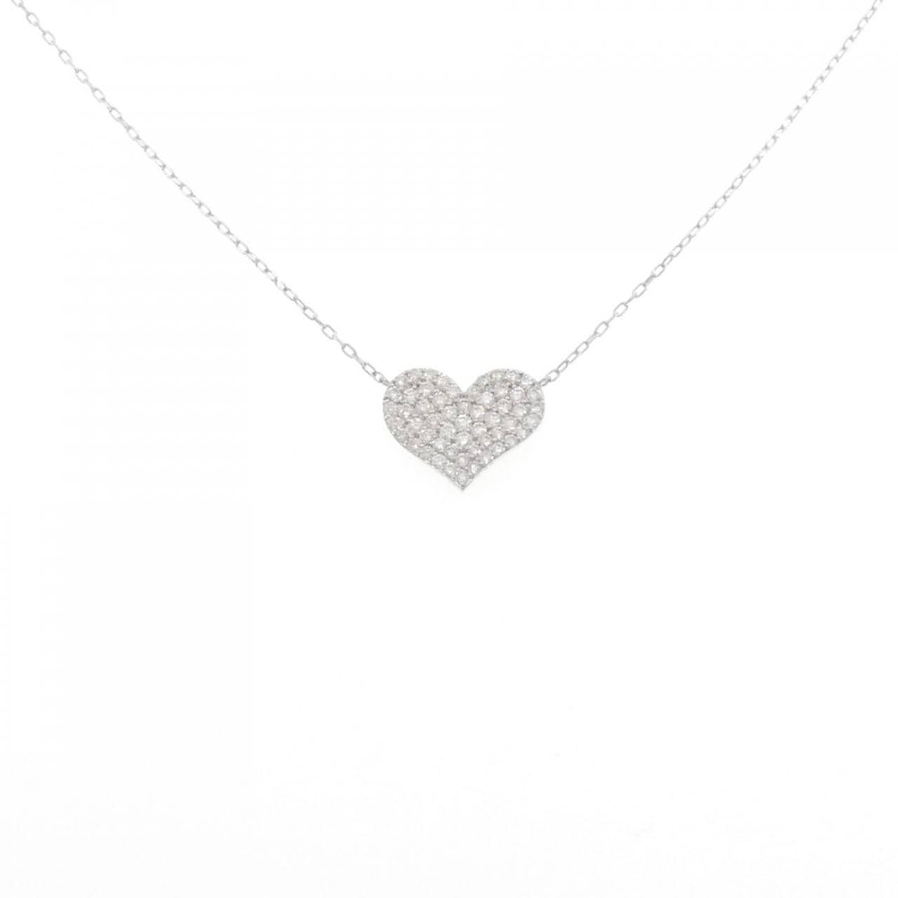 サマンサティアラ ハート ダイヤモンド ネックレス 0.63CT