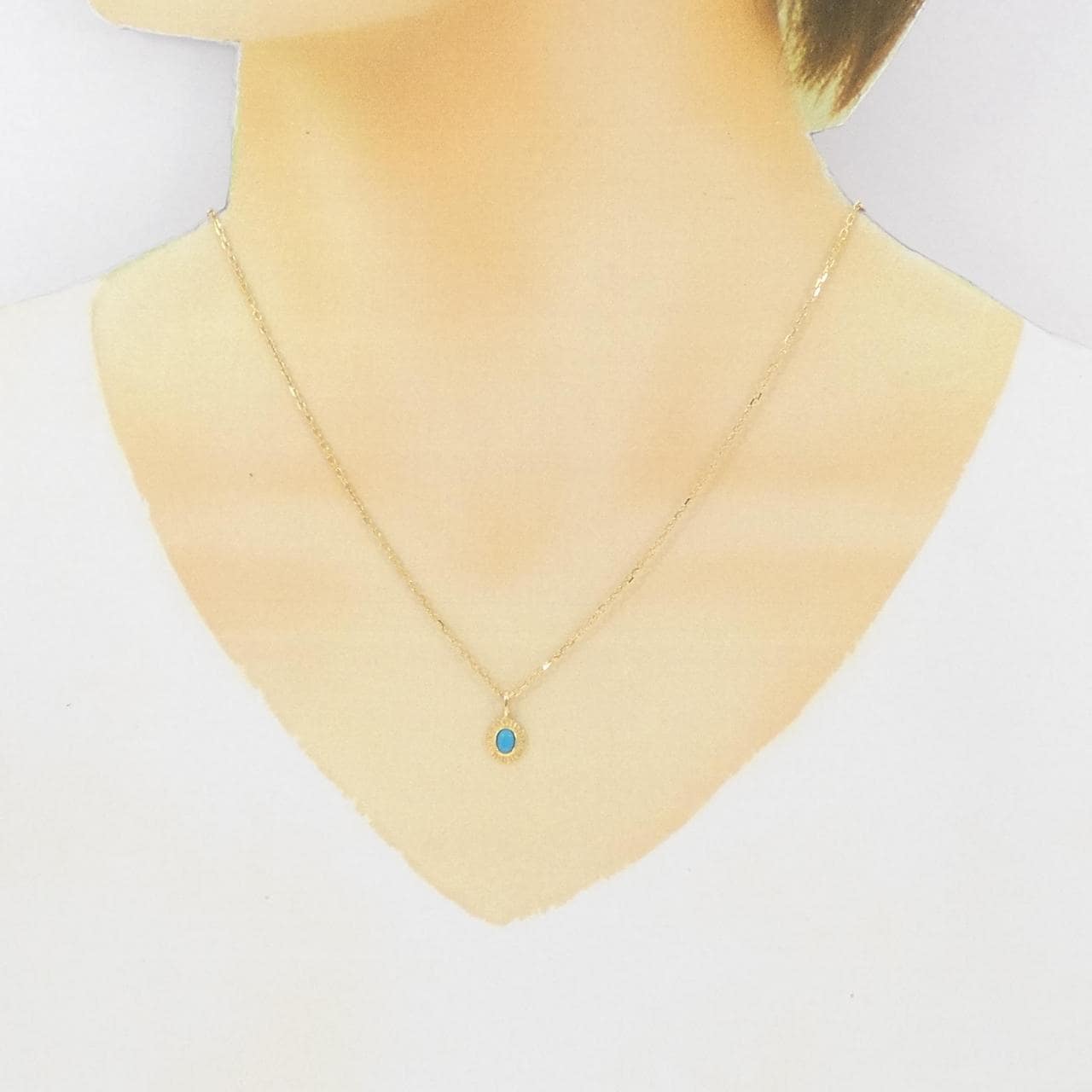 K18YG turquoise necklace
