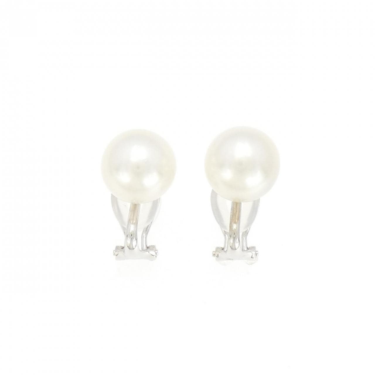 K14WG White Butterfly Pearl Earrings 11.2mm