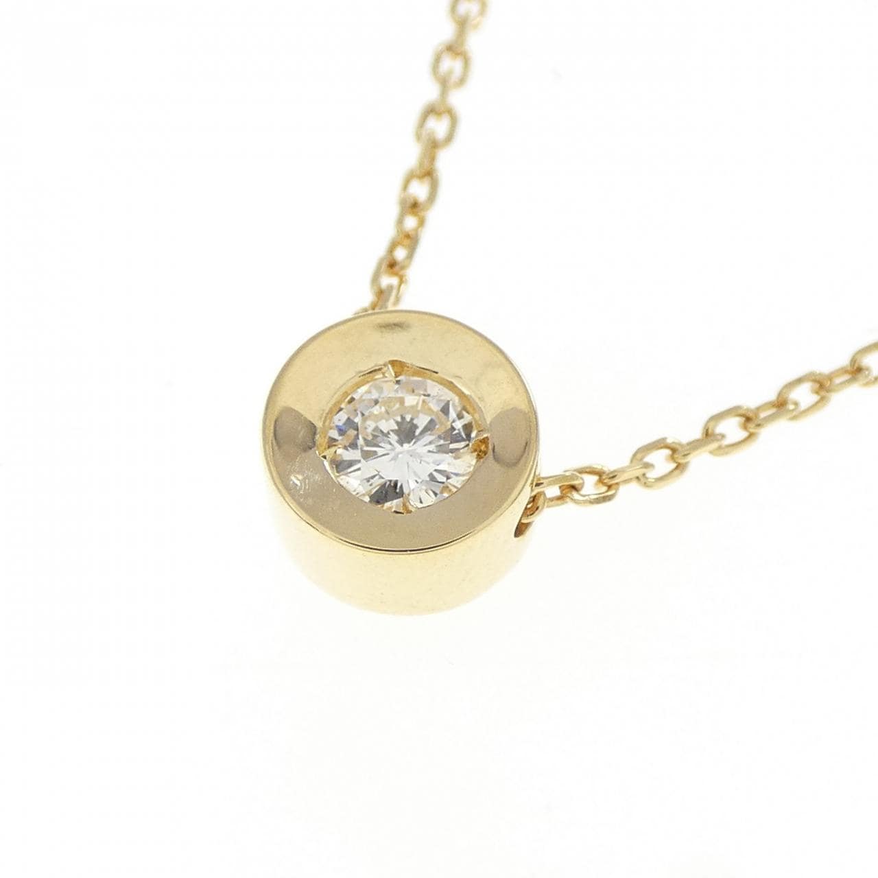 K18YG ダイヤモンド ネックレス 0.11CT