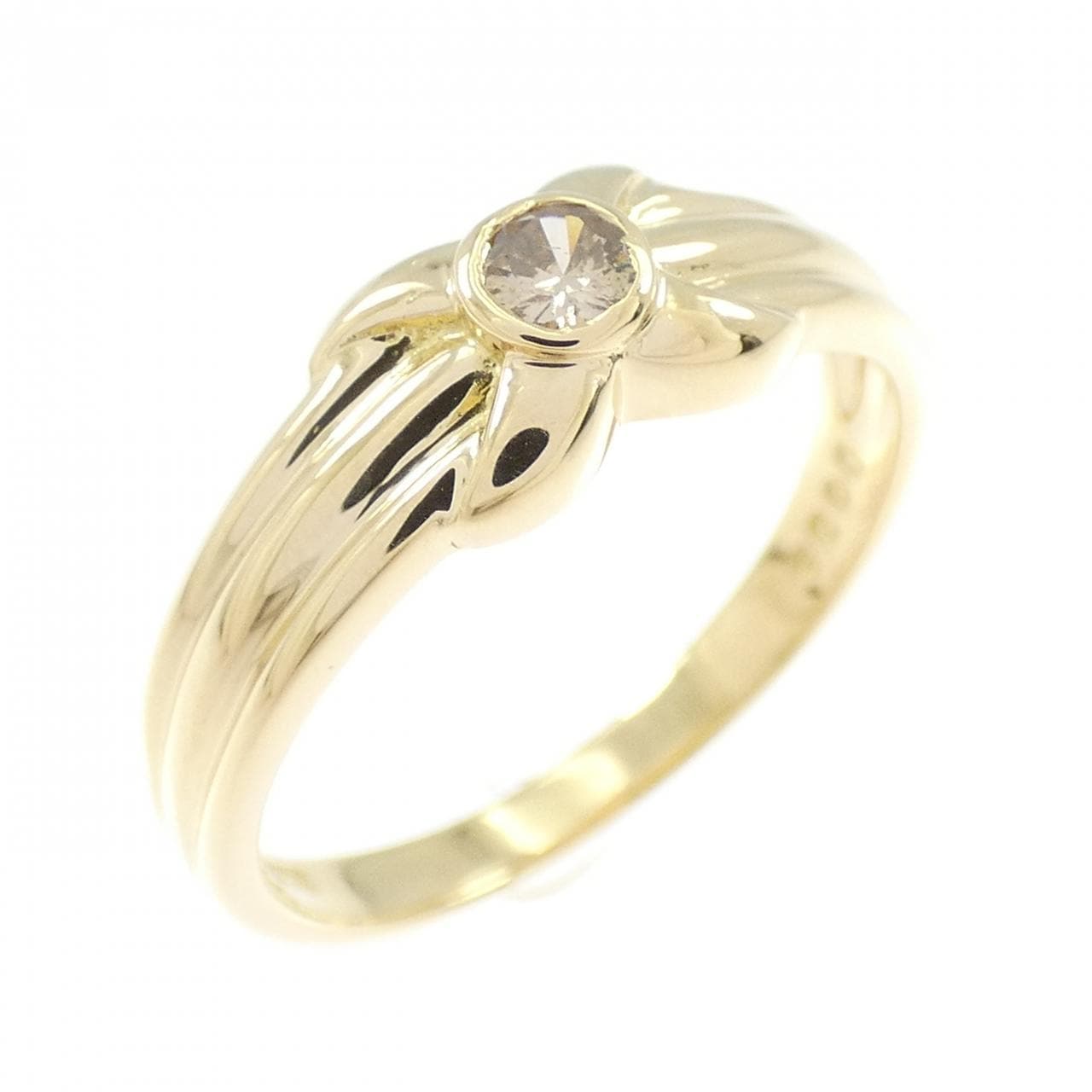 K18YG ダイヤモンド リング 0.09CT