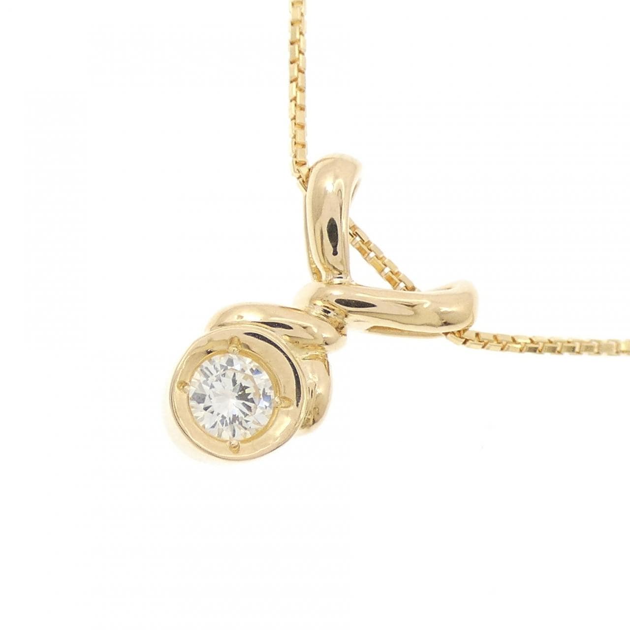 K18YG ダイヤモンド ネックレス 0.20CT