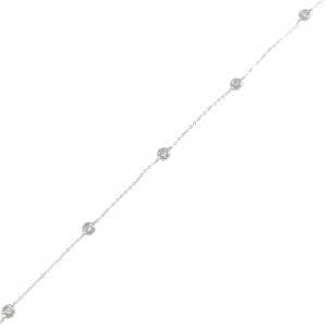 PT950/PT850 ダイヤモンド ブレスレット 0.10CT