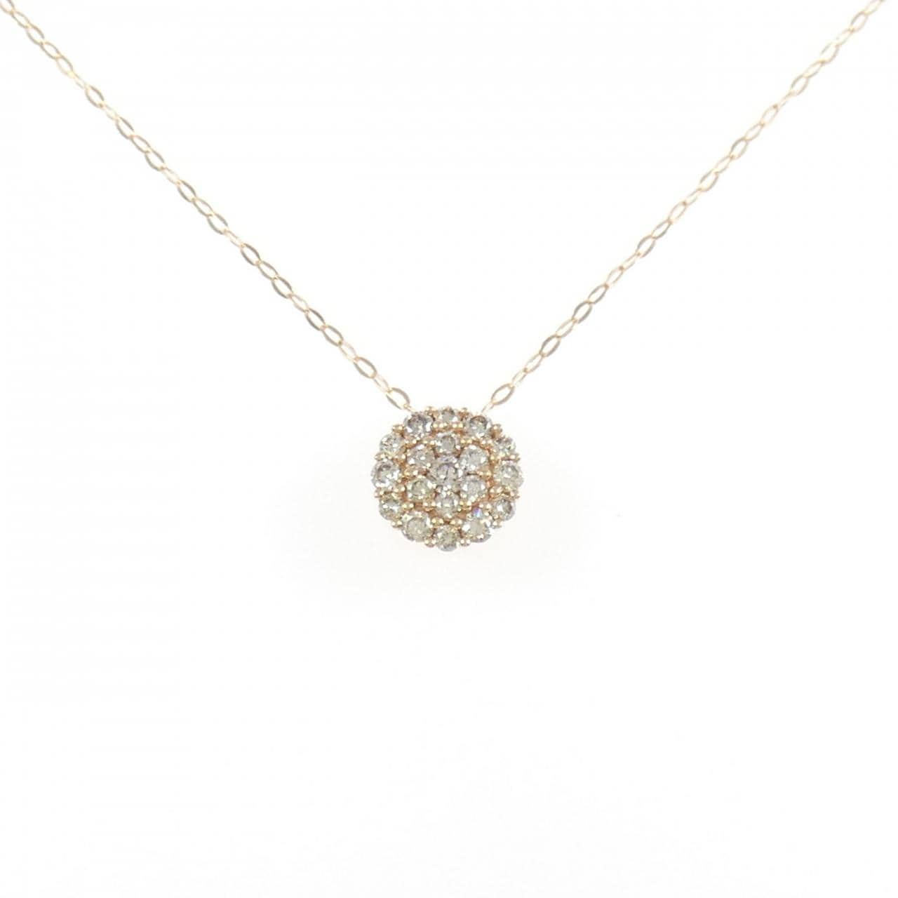 K18PG ダイヤモンド ネックレス 0.30CT