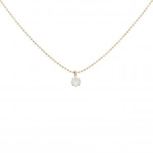 K18YG ソリティア ダイヤモンド ネックレス 0.45CT
