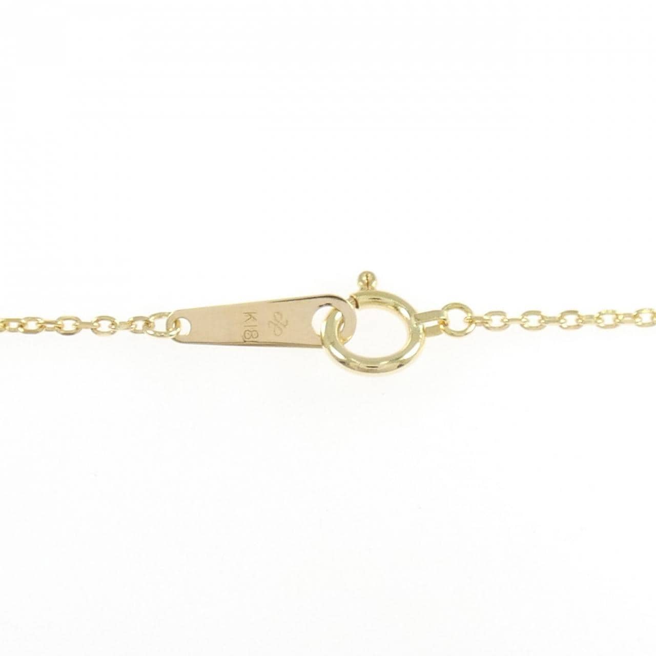 K18YG ハート ダイヤモンド ネックレス 0.11CT