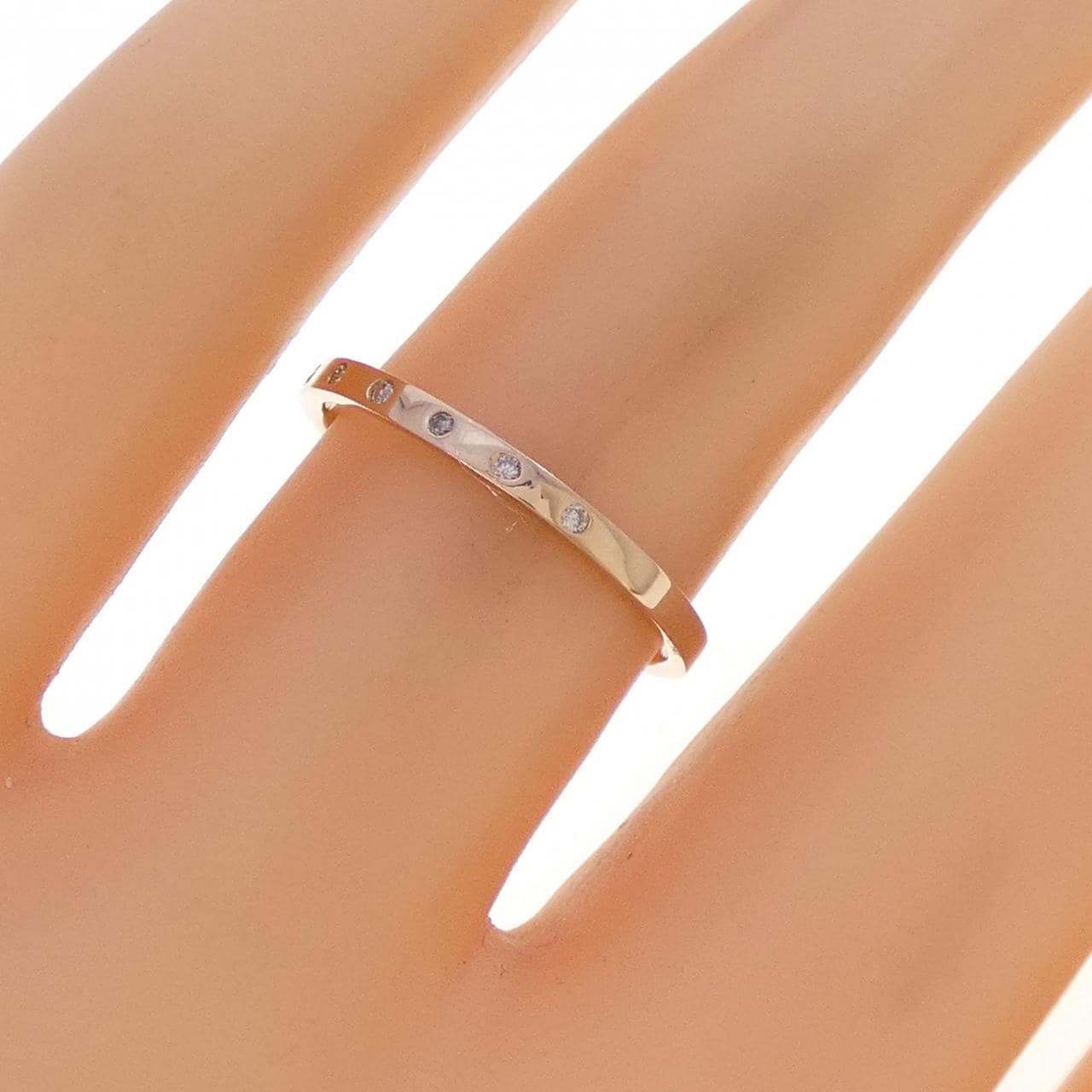 K18PG ダイヤモンド リング 0.03CT
