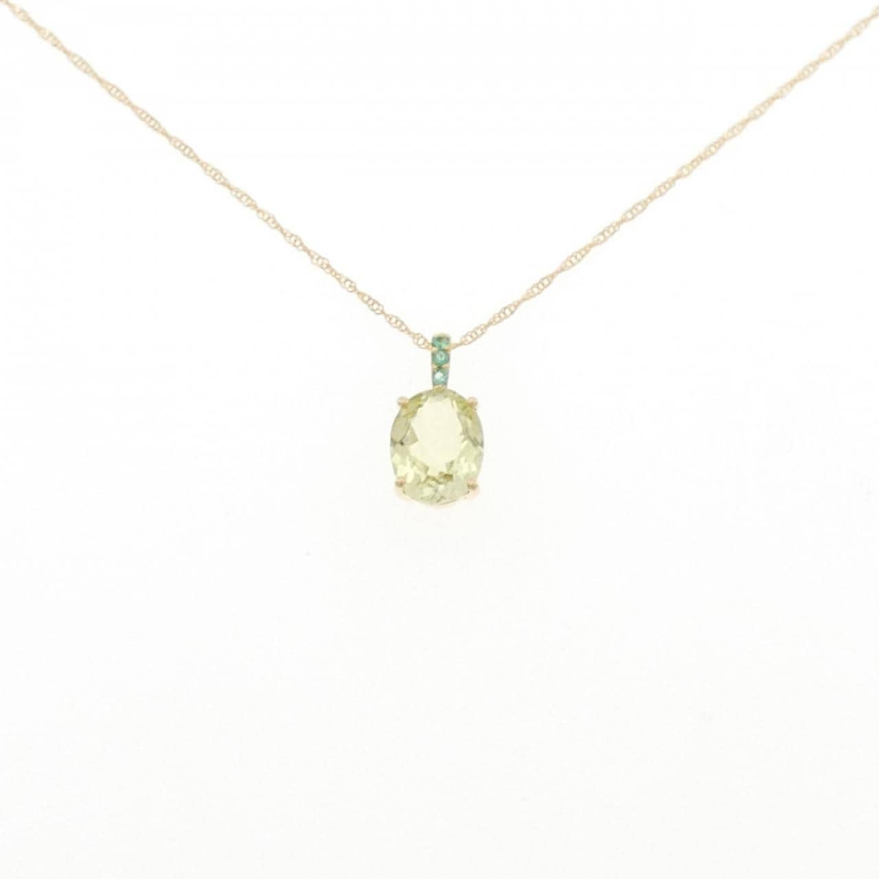ジーエスティービー ペリドット ネックレス 1.50CT